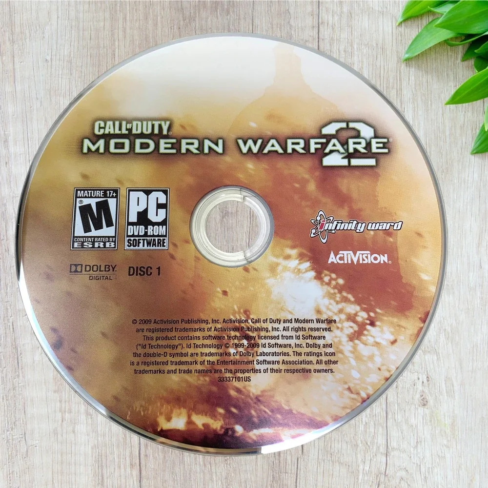 Call of Duty: Modern Warfare 2 PC Desktop Game Discs Only + Case Untested
